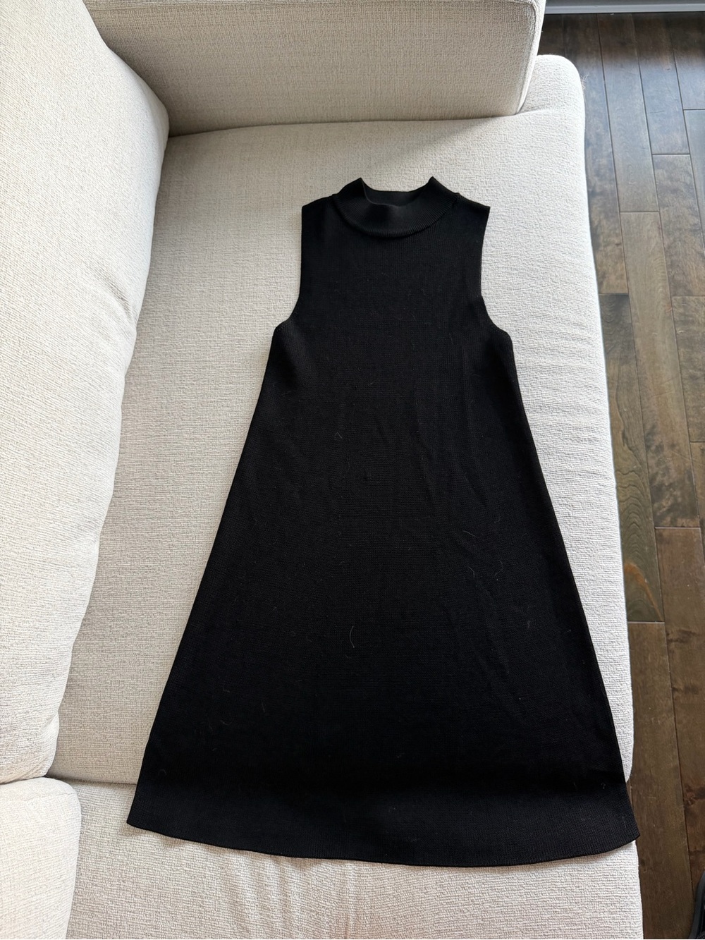 Mango Black Sleeveless Knit Mini Dress